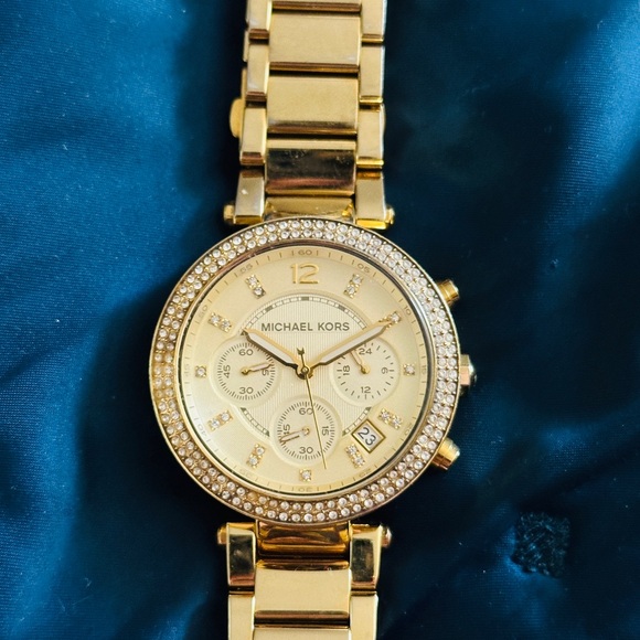 Michael Kors Gold-Tone Women's Watch with Crystal Accents